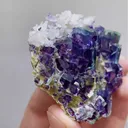 Natural Purple Phantom Fluorite and Quartz comes from Yindu,Inner Mongolia 60*0*20MM - image 4
