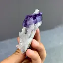Natural Purple Phantom Fluorite and Quartz comes from Zhejiang,China 80*65*25MM - image 5