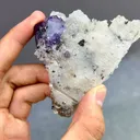 Natural Purple Phantom Fluorite and Quartz comes from Zhejiang,China 80*65*25MM - image 6