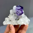 Natural Purple Phantom Fluorite and Quartz comes from Zhejiang,China 80*65*25MM - image 2