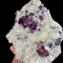 Natural Purple Phantom Fluorite and Quartz, Mineral Specimen: Inner Mongolia,China (90*75*30MM) - image 3