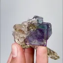 Natural Purple Phantom Fluorite and Quartz, Mineral Specimen: Yaogangxian,Hunan (55*60*45MM) - image 4