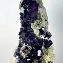 Natural Purple Phantom Fluorite and Quartz, Mineral Specimen: Yindu,Inner Mongolia (70*85*130MM) - image 1