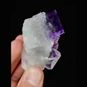 Natural Purple Phantom Fluorite and Quartz, Mineral Specimen: Zhejiang,China (35*70*35MM) - image 5