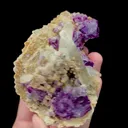 Natural Purple Phantom Fluorite and Quartz Mineral Specimen,High Quality Specimen,INNER MONGOLIA,CHINA(100*70*45mm) - image 3