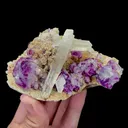 Natural Purple Phantom Fluorite and Quartz Mineral Specimen,High Quality Specimen,INNER MONGOLIA,CHINA(100*70*45mm) - image 1