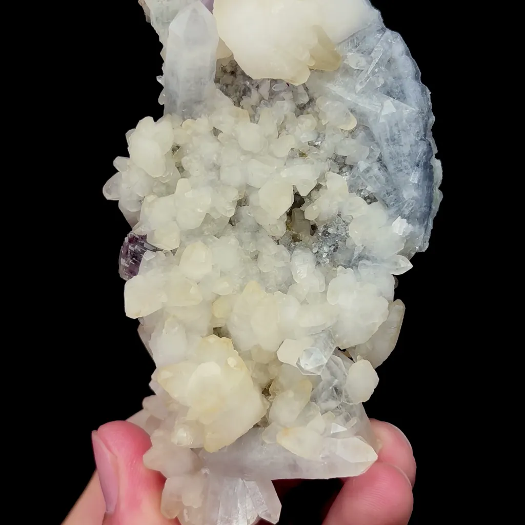 Natural Purple Phantom Fluorite and Quartz Mineral Specimen,High Quality Specimen,SHANGBAO,HUNAN,CHINA(105*55*40mm) - image 4