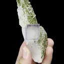 Natural Purple Phantom Fluorite and Quartz Mineral Specimen,High Quality Specimen,YAO GANG XIAN,HUNAN,CHINA(35*35*110mm) - image 1