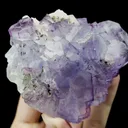 Natural Purple Phantom Fluorite and Quartz Mineral Specimen,High Quality Specimen,YAO GANG XIAN,HUNAN,CHINA(80*70*40mm) - image 3