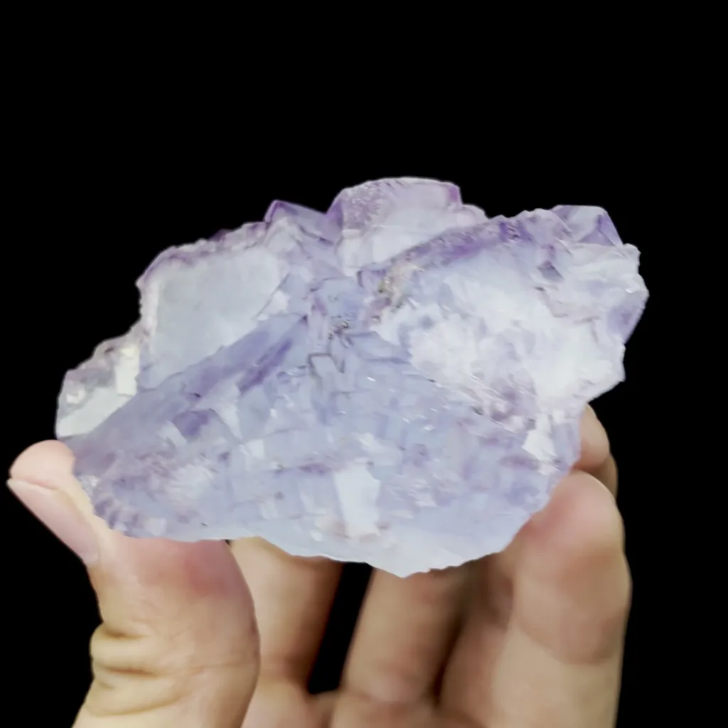 Natural Purple Phantom Fluorite and Quartz Mineral Specimen,High Quality Specimen,YAO GANG XIAN,HUNAN,CHINA(80*70*40mm) - image 2