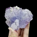 Natural Purple Phantom Fluorite and Quartz Mineral Specimen,High Quality Specimen,YAO GANG XIAN,HUNAN,CHINA(80*70*40mm) - image 1