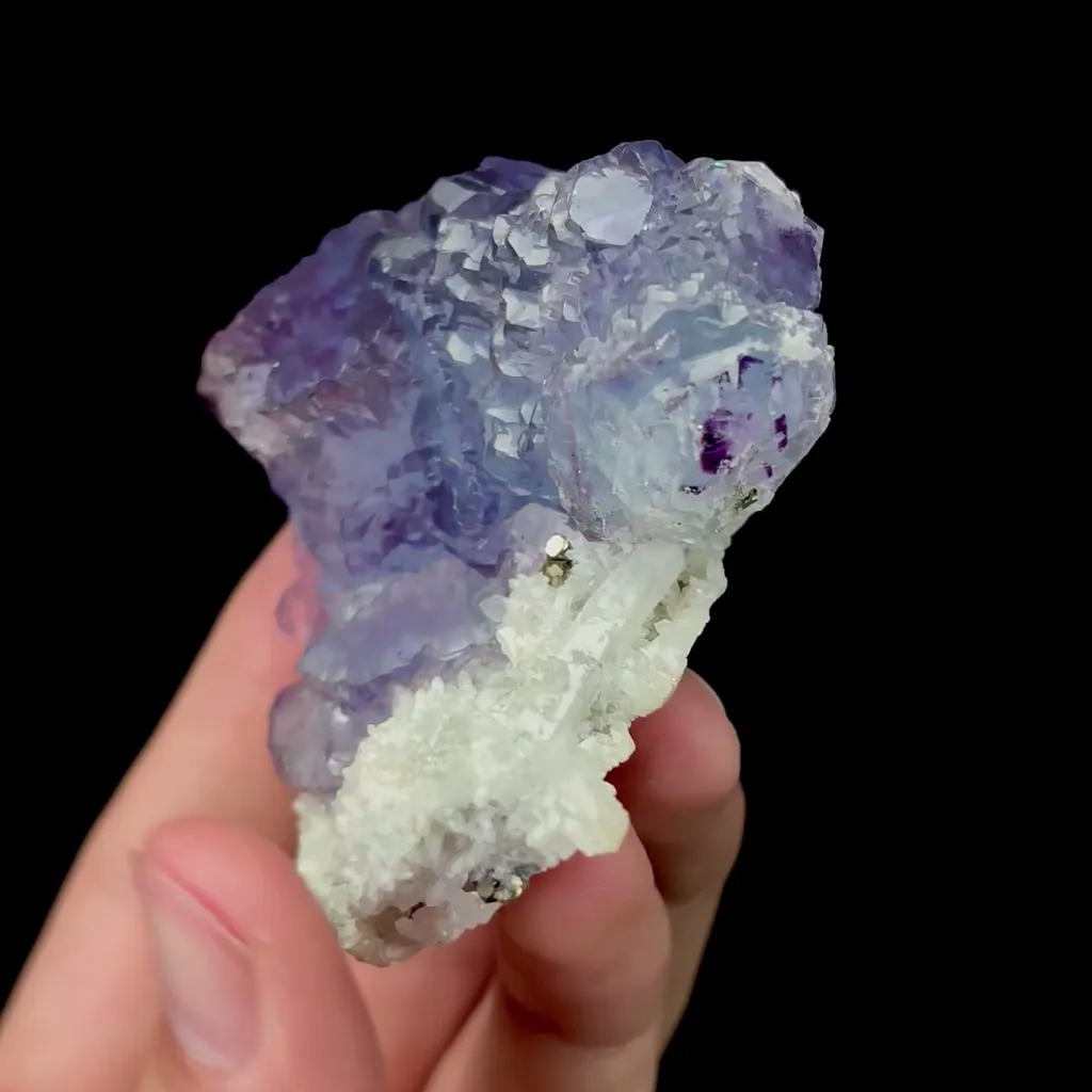 Natural Purple Phantom Fluorite and Quartz Mineral Specimen,High Quality Specimen,YINDU,INNER MONGOLIA,CHINA(45*65*40mm) - image 3