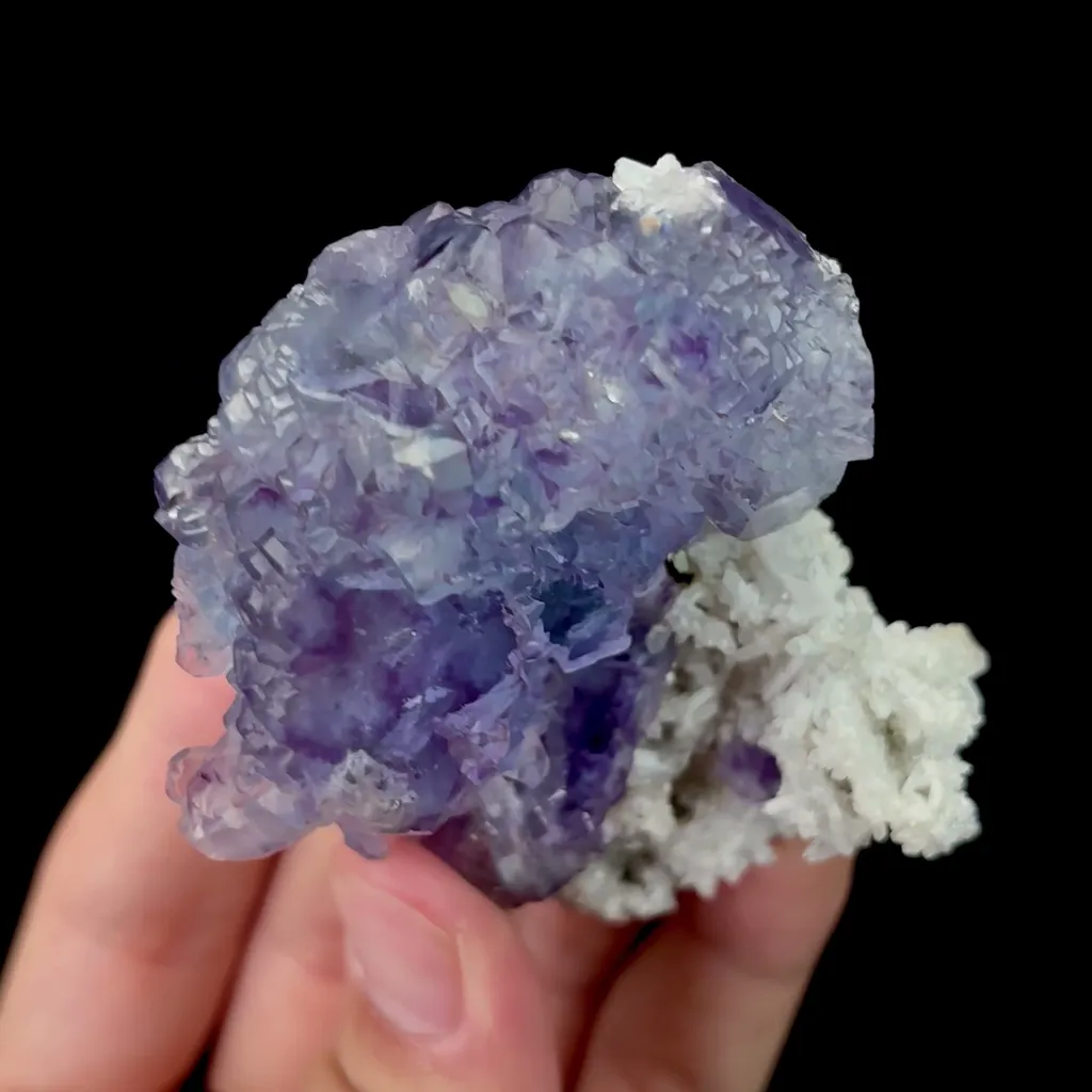 Natural Purple Phantom Fluorite and Quartz Mineral Specimen,High Quality Specimen,YINDU,INNER MONGOLIA,CHINA(45*65*40mm) - image 2