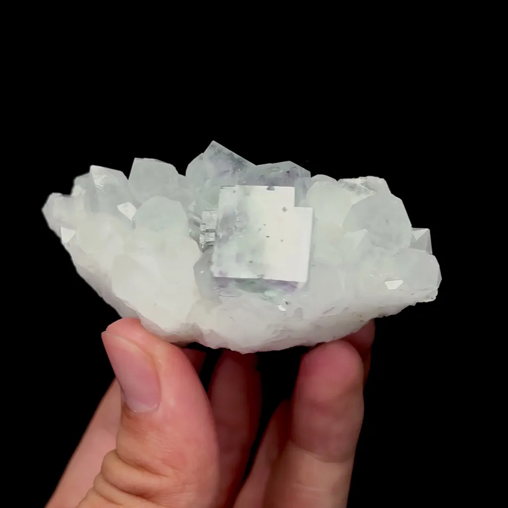 Natural Purple Phantom Fluorite and Quartz Mineral Specimen,High Quality Specimen,ZHEJIANG,CHINA(35*70*35mm) - image 2