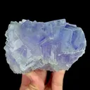 Natural Purple Phantom Fluorite and Quartz, Mineral Specimen:Xianghualing,Hunan (115*65*65MM) - image 2