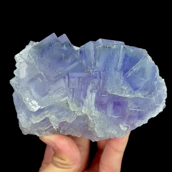 Natural Purple Phantom Fluorite and Quartz, Mineral Specimen:Xianghualing,Hunan (115*65*65MM) - image 5