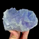 Natural Purple Phantom Fluorite and Quartz, Mineral Specimen:Xianghualing,Hunan (115*65*65MM) - image 5