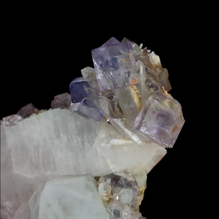 Natural Purple Phantom Fluorite and Quartz, Mineral Specimen:Yaogangxian,Hunan (110*95*50MM) - image 4