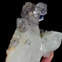 Natural Purple Phantom Fluorite and Quartz, Mineral Specimen:Yaogangxian,Hunan (110*95*50MM) - image 5