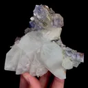 Natural Purple Phantom Fluorite and Quartz, Mineral Specimen:Yaogangxian,Hunan (110*95*50MM) - image 2