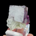 Natural Purple Phantom Fluorite and Quartz, Mineral Specimen:Yaogangxian,Hunan (30*30*20MM) - image 2