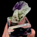 Natural Purple Phantom Fluorite and Quartz, Mineral Specimen:Yaogangxian,Hunan (35*20*30MM) - image 4