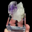 Natural Purple Phantom Fluorite and Quartz, Mineral Specimen:Yaogangxian,Hunan (35*20*30MM) - image 5