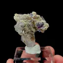 Natural Purple Phantom Fluorite and Quartz, Mineral Specimen:Yaogangxian,Hunan (35*25*40MM) - image 3