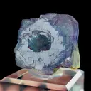 Natural Purple Phantom Fluorite and Quartz, Mineral Specimen:Yaogangxian,Hunan (40*30*25MM) - image 4