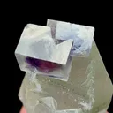 Natural Purple Phantom Fluorite and Quartz, Mineral Specimen:Yaogangxian,Hunan (40*40*85MM) - image 3