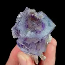 Natural Purple Phantom Fluorite and Quartz, Mineral Specimen:Yaogangxian,Hunan (40*50*25MM) - image 2