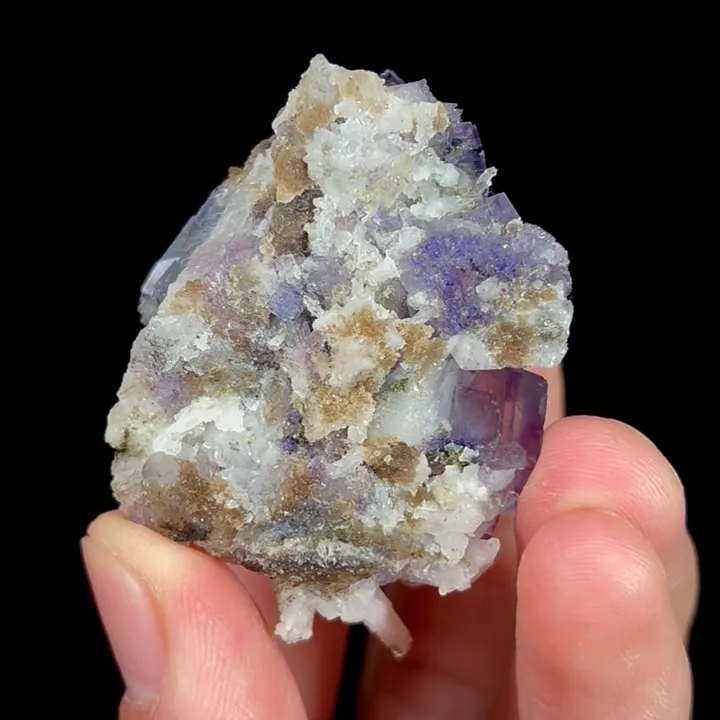 Natural Purple Phantom Fluorite and Quartz, Mineral Specimen:Yaogangxian,Hunan (40*50*25MM) - image 3