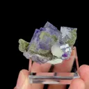 Natural Purple Phantom Fluorite and Quartz, Mineral Specimen:Yaogangxian,Hunan (45*30*30MM) - image 3