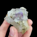 Natural Purple Phantom Fluorite and Quartz, Mineral Specimen:Yaogangxian,Hunan (45*55*40MM) - image 2