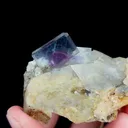 Natural Purple Phantom Fluorite and Quartz, Mineral Specimen:Yaogangxian,Hunan (45*55*40MM) - image 3