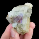 Natural Purple Phantom Fluorite and Quartz, Mineral Specimen:Yaogangxian,Hunan (45*55*40MM) - image 1