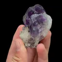 Natural Purple Phantom Fluorite and Quartz, Mineral Specimen:Yaogangxian,Hunan (55*50*30MM) - image 7