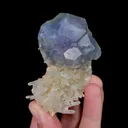 Natural Purple Phantom Fluorite and Quartz, Mineral Specimen:Yaogangxian,Hunan（70*45*25MM） - image 4
