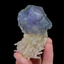 Natural Purple Phantom Fluorite and Quartz, Mineral Specimen:Yaogangxian,Hunan（70*45*25MM） - image 5