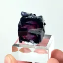 Natural Purple Phantom Fluorite and Quartz, Mineral Specimen:Yindu,Inner Mongolia (20*30*15MM) - image 1