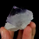Natural Purple Phantom Fluorite and Quartz, Mineral Specimen:Zhejiang,China (35*35*30MM) - image 2