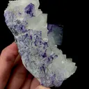 Natural Purple Phantom Fluorite and Quartz, Mineral Specimen:Zhejiang,China (55*95*50MM) - image 3