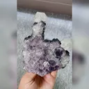 Natural Purple Phantom Fluorite and Quartz Symbiosis comes from Fujian,China 120*120*35MM - image 1