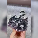 Natural Purple Phantom Fluorite and Quartz Symbiosis comes from Fujian,China 120*120*35MM - image 3