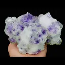 Natural Purple Phantom Fluorite and Quartz Symbiosis comes from Fujian,China 145*100*50MM - image 1