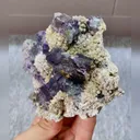 Natural Purple Phantom Fluorite and Quartz Symbiosis comes from Inner Mongolia,China 115*90*50MM - image 2