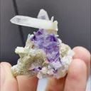 Natural Purple Phantom Fluorite and Quartz Symbiosis comes from Yaogangxian,Hunan 40*55*25MM - image 4