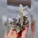Natural Purple Phantom Fluorite and Quartz Symbiosis comes from Yaogangxian,Hunan 60*80*25MM - image 3