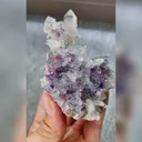 Natural Purple Phantom Fluorite and Quartz Symbiosis comes from Yaogangxian,Hunan 60*80*25MM - image 4