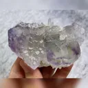 Natural Purple Phantom Fluorite and Quartz Symbiosis comes from Yaogangxian,Hunan 80*50*35MM - image 4